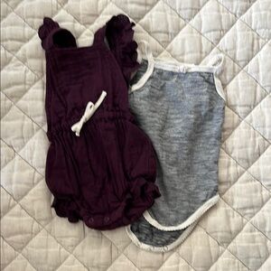 Jamie Kay Cotton Baby Rompers 1yr